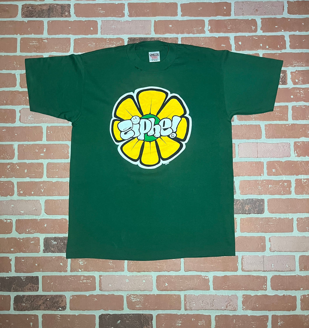 ORIGINAL ZIPHE MADE IN 1991.  XL SHORT SLEEVE T- SHIRT WITH ONEITA POWER T SHIRT DAISY IS THE NAME OF THIS PIECE. THIS WILL BE NUMBERED WITH LETTER OF AUTHENTICITY FROM ZIPHE. THESE ARE LIMITED.